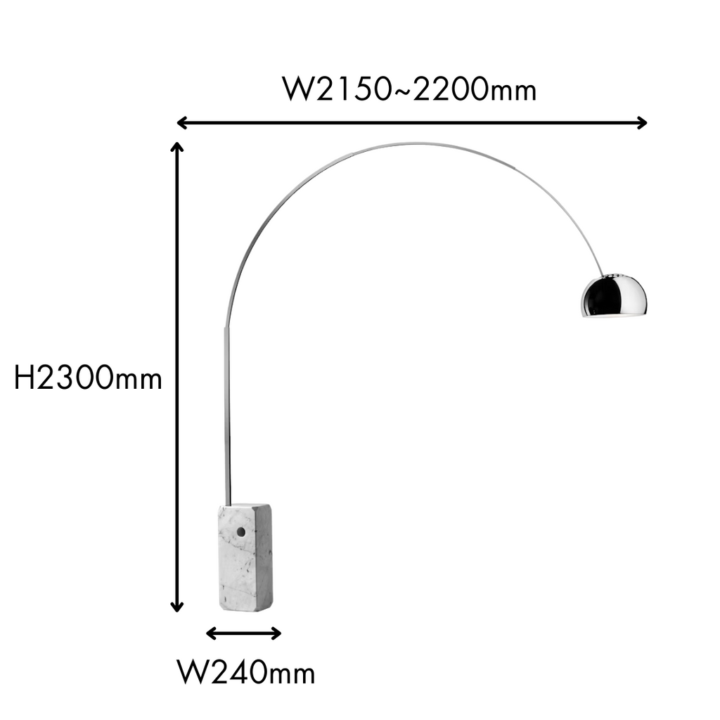 【P10倍】ARCO 白熱電球モデル フロアランプ｜FLOS