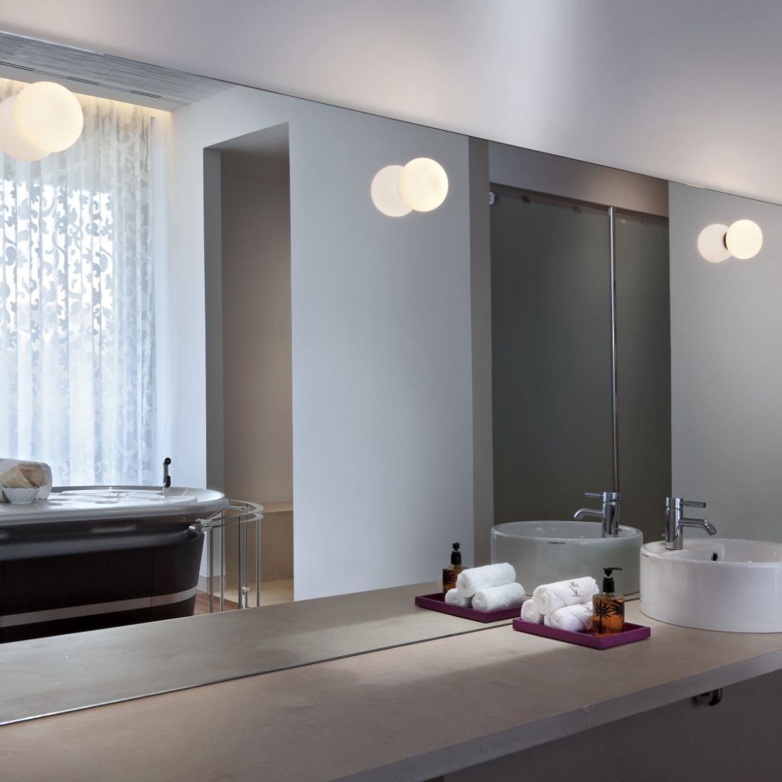 【P10倍】MINI GLO-BALL C/W ミニ グロボール シーリング/ウォールランプ ｜FLOS（フロス）