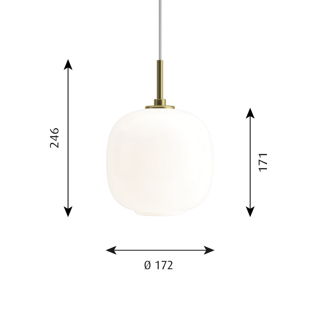 VL45 ラジオハウス ペンダントライト オパール