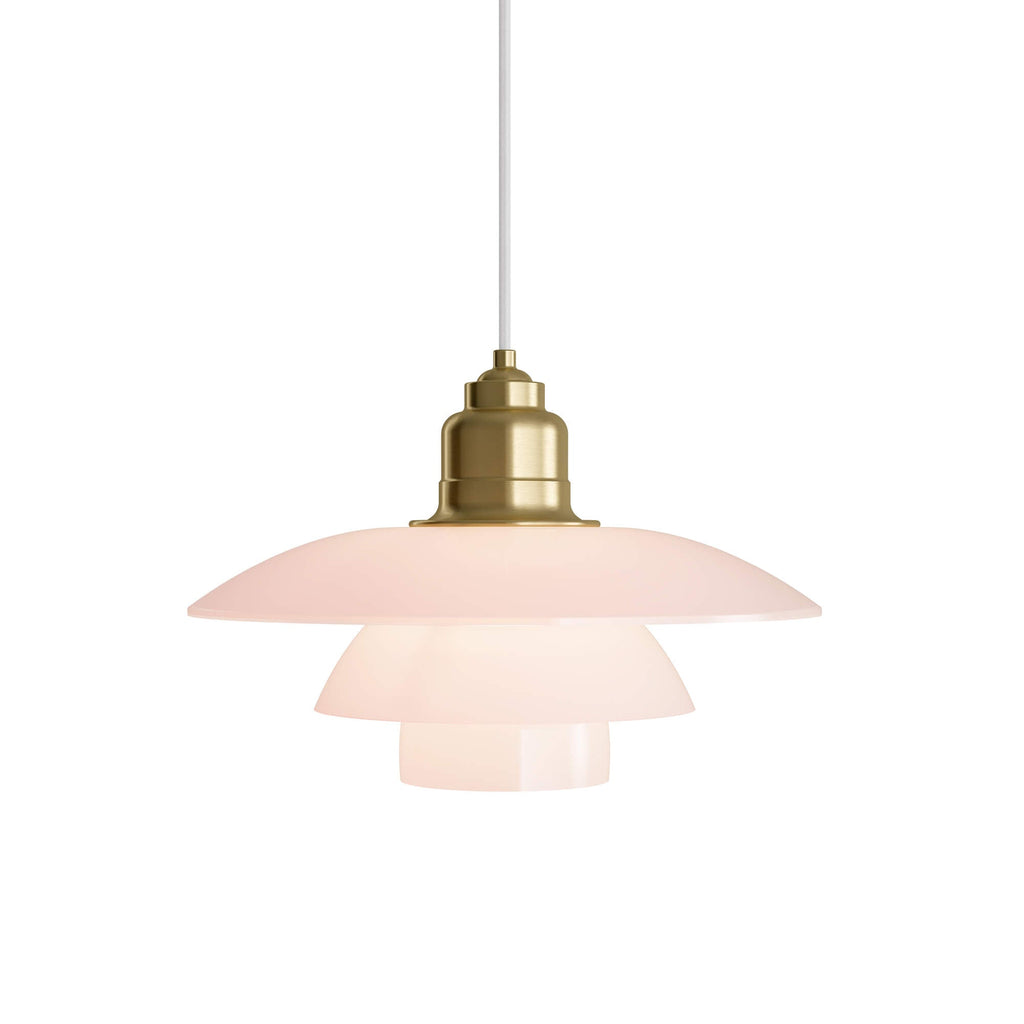 PH 3½-3 Glass Pendant Pale Rose ペンダントライト｜Louis Poulsen