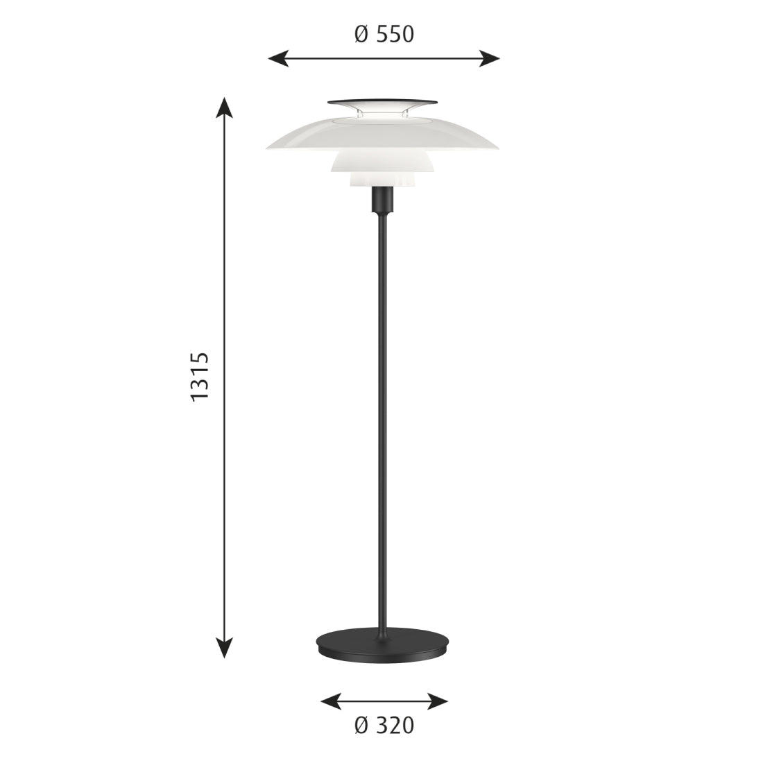 PH 80 フロアランプ（全3色）
