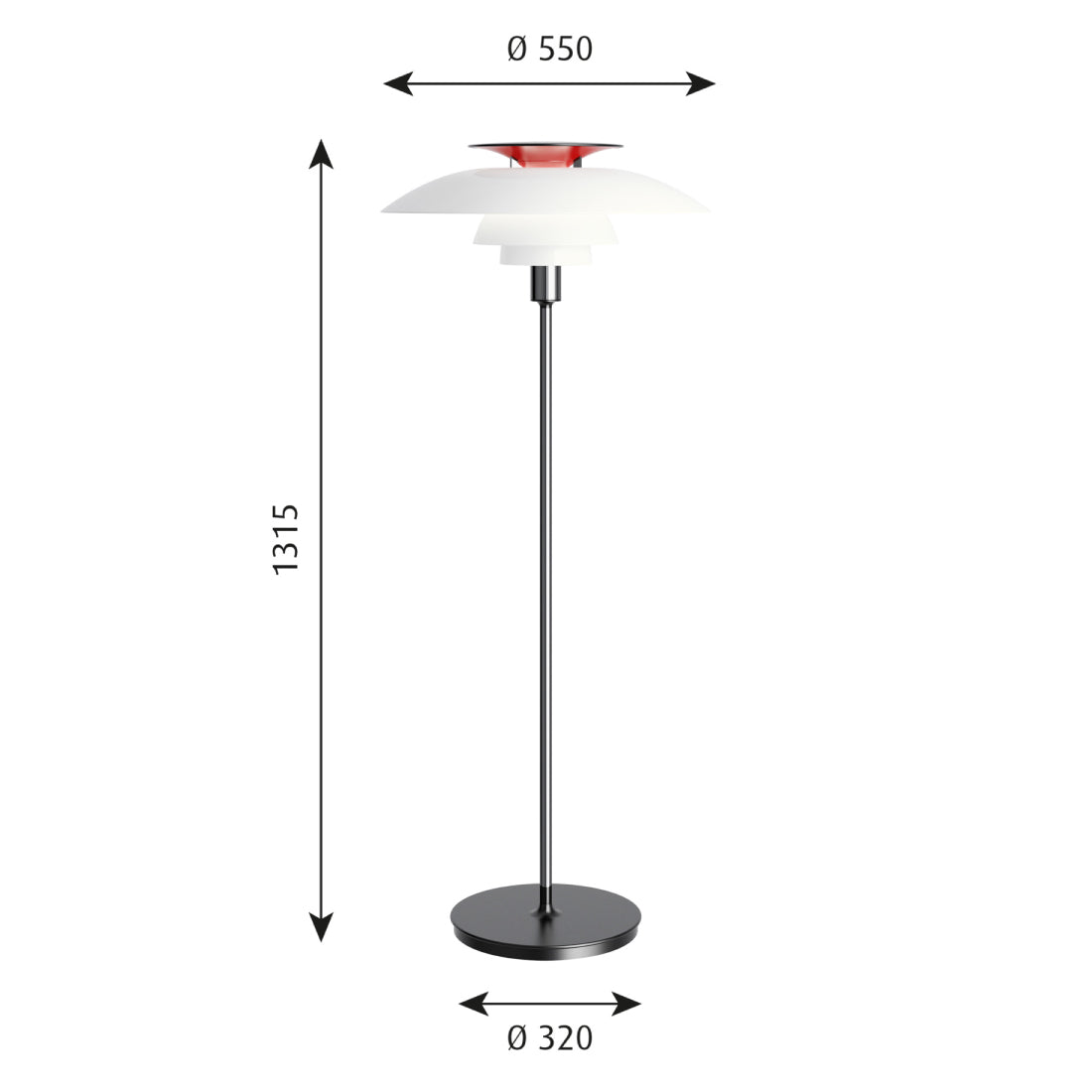 PH 80 フロアランプ（全3色）