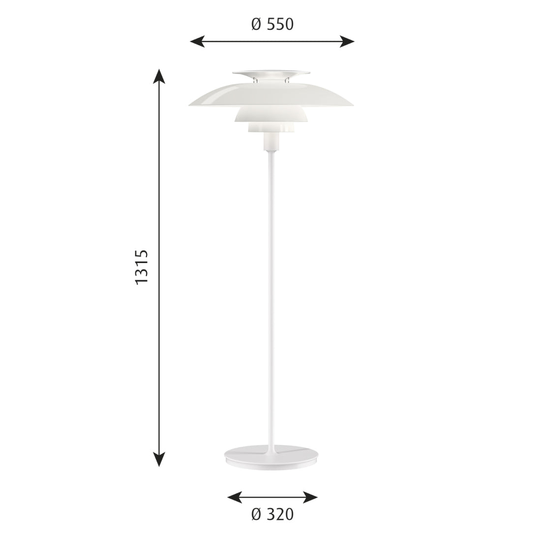 PH 80 フロアランプ（全3色）